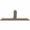 Ekena Millwork Portland Smooth Timber Gable Bracket, Douglas Fir, 36"W x 16"H x 1 1/2"D x 3 1/2"F, 11/12 Pitch GBW036X16X0204POR00SDF - alternate 3